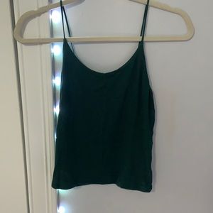 Green tank top